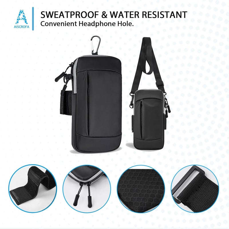 AiScrofa Phone Holder Arm Bands for Running Armband Small Crossbody Bags for Women Kids,iPhone 15 14 13 12 11 Pro Max Xs Xr X 6 7 8 Plus SE Mini Galaxy Ultra Edge S24 S23 Note - Image 4